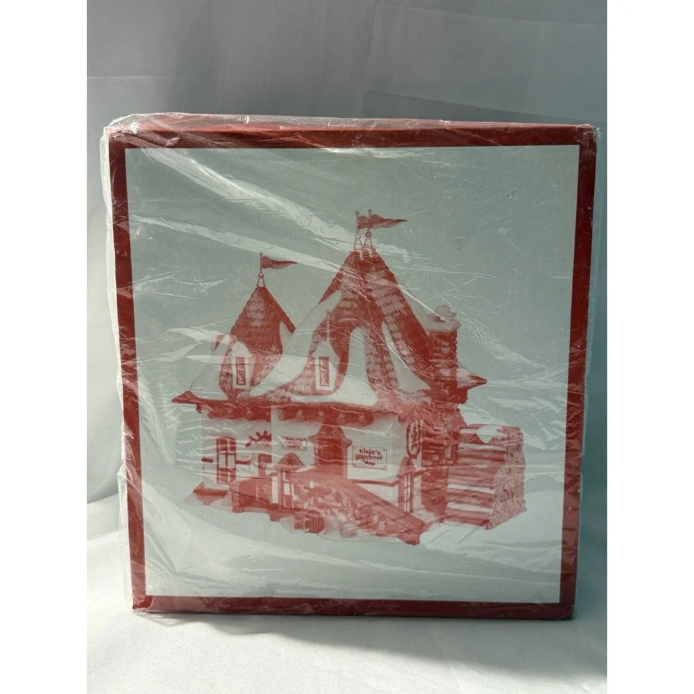 Dept 56 Elsie's Gingerbread #56398 North Pole 1998 Smoking Chimney SEALED